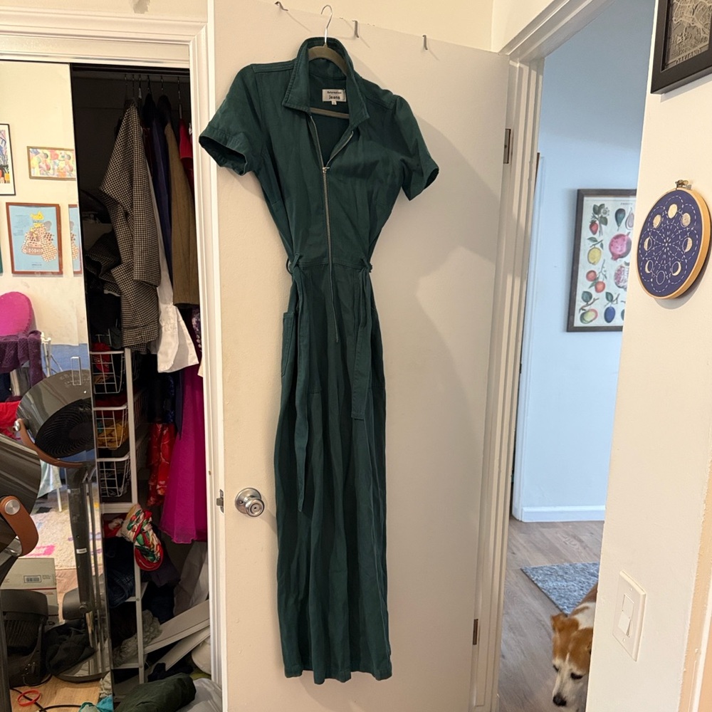 Reformation Tie front jumpsuit